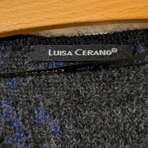 Mohair Blend Long Open Cardigan - Picture 2 of 6